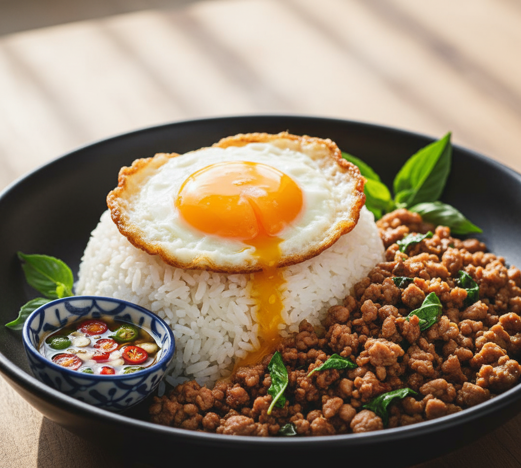 ข้าวกระเพราหมูสับ