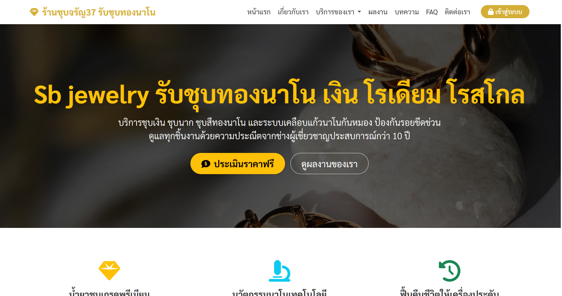 ชุบเงินชุบทองนาโน